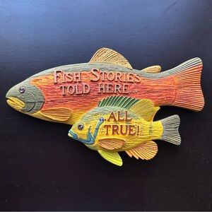 Figi Graphics Fish Stories Told Here All True Fishing Hanging Decoration Gift